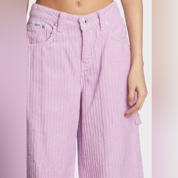 The Ragged Priest Super Wide Sweeper Corduroy Pants Lilac Size US 4 NWT - Picture 4 of 4